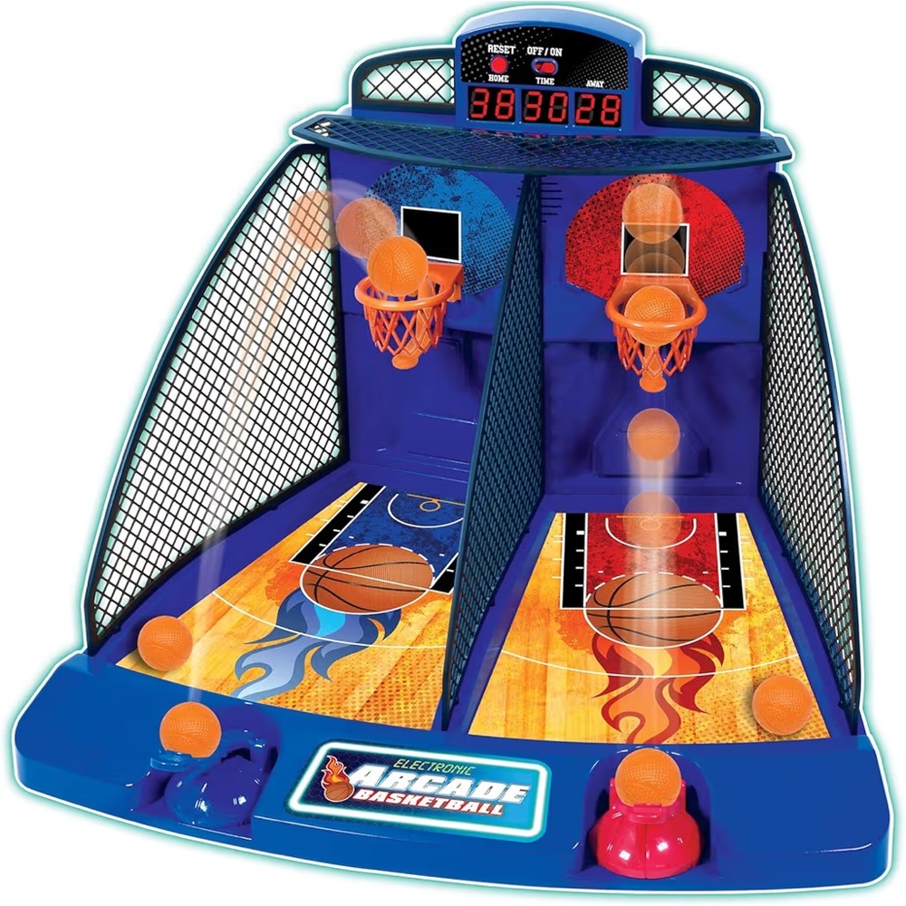 Electronic Arcade Basketball Tabletop Game 2 Player LED Scoreboard